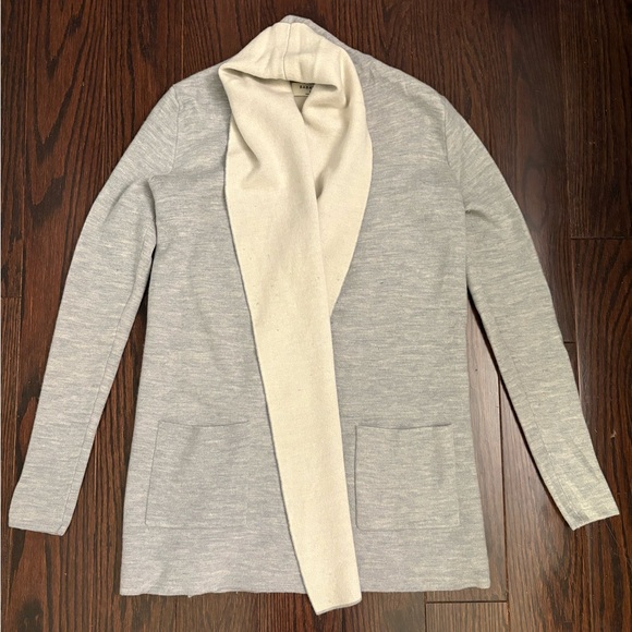 Babaton Sweaters - Babaton Women's Gray and Cream Cardigan Sweater - Size S